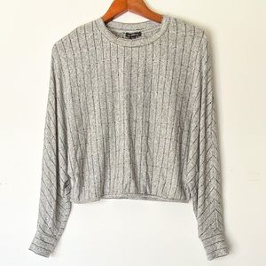 2/$25- ✨XS Dynamite Grey/Black Stripe Batwing✨ADD ON $60➕